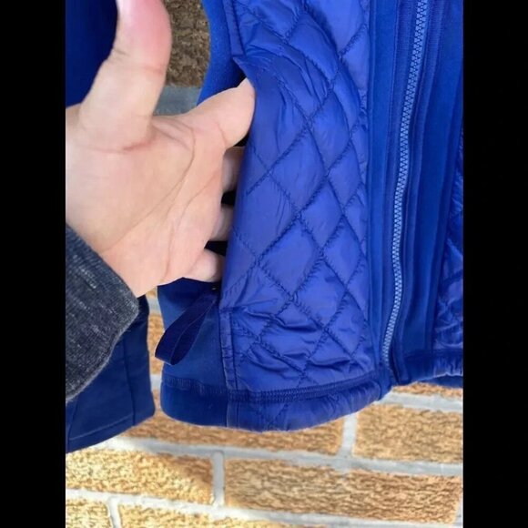 Athleta Women’s Jacket Coat Blue  Quilted Fitted XS - Picture 4 of 9